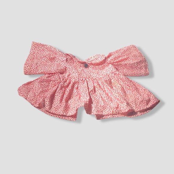 Vintage Baby Doll Dresses Bundle Lace Puff-Sleeve Floral Prairie-Style Cream/Red - Picture 2 of 10